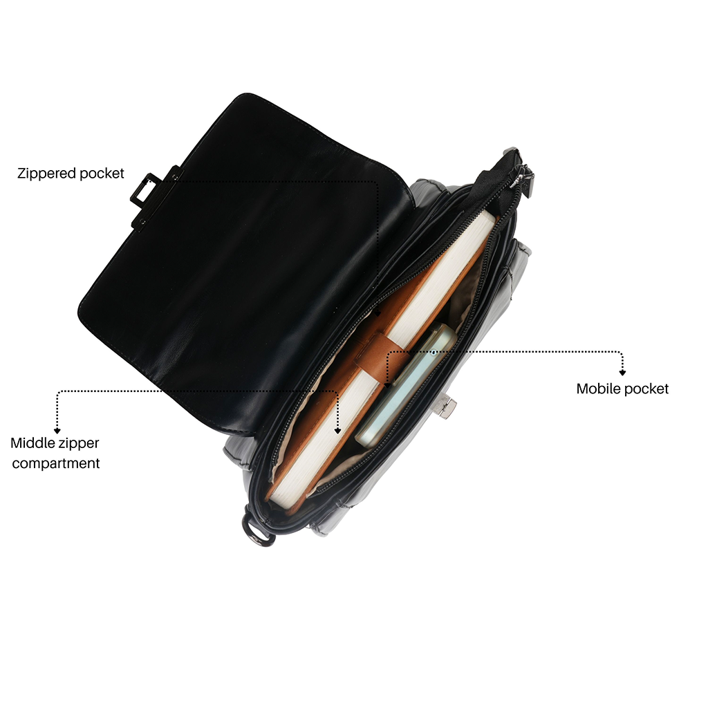 Audrey Turn-Lock Sling Handbag