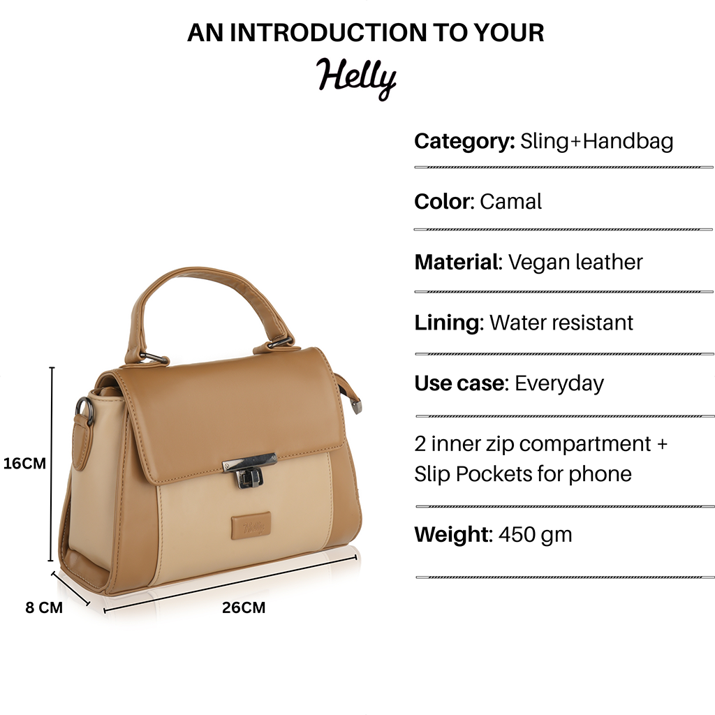 Audrey Turn-Lock Sling Handbag