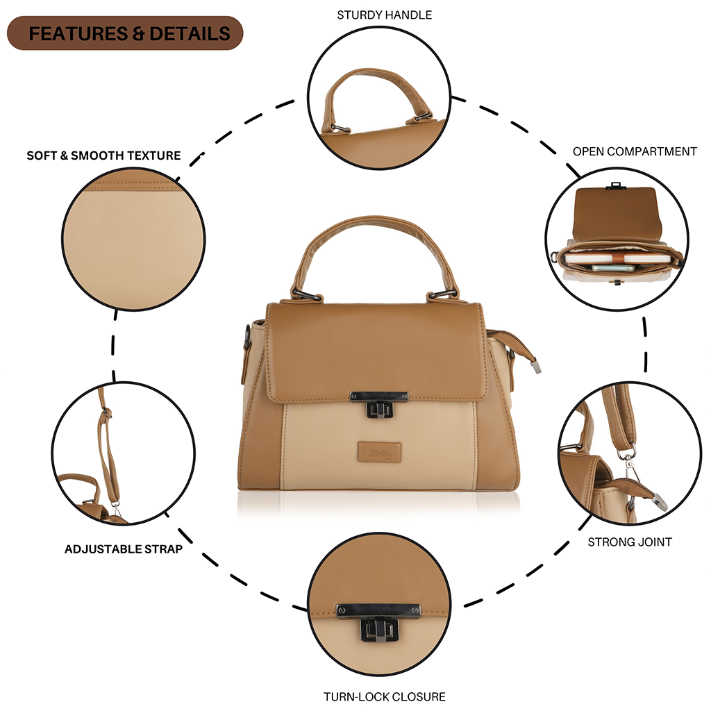 Audrey Turn-Lock Sling Handbag