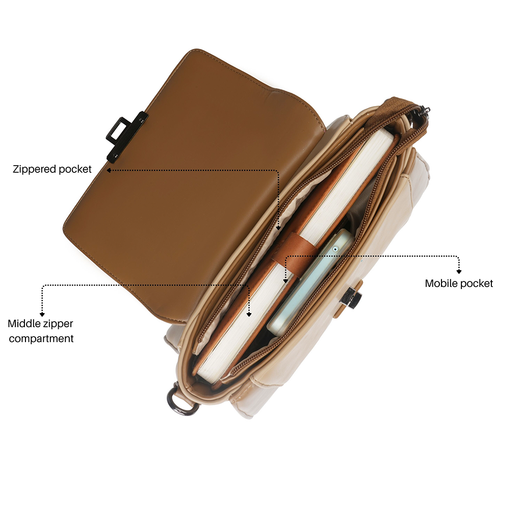 Audrey Turn-Lock Sling Handbag