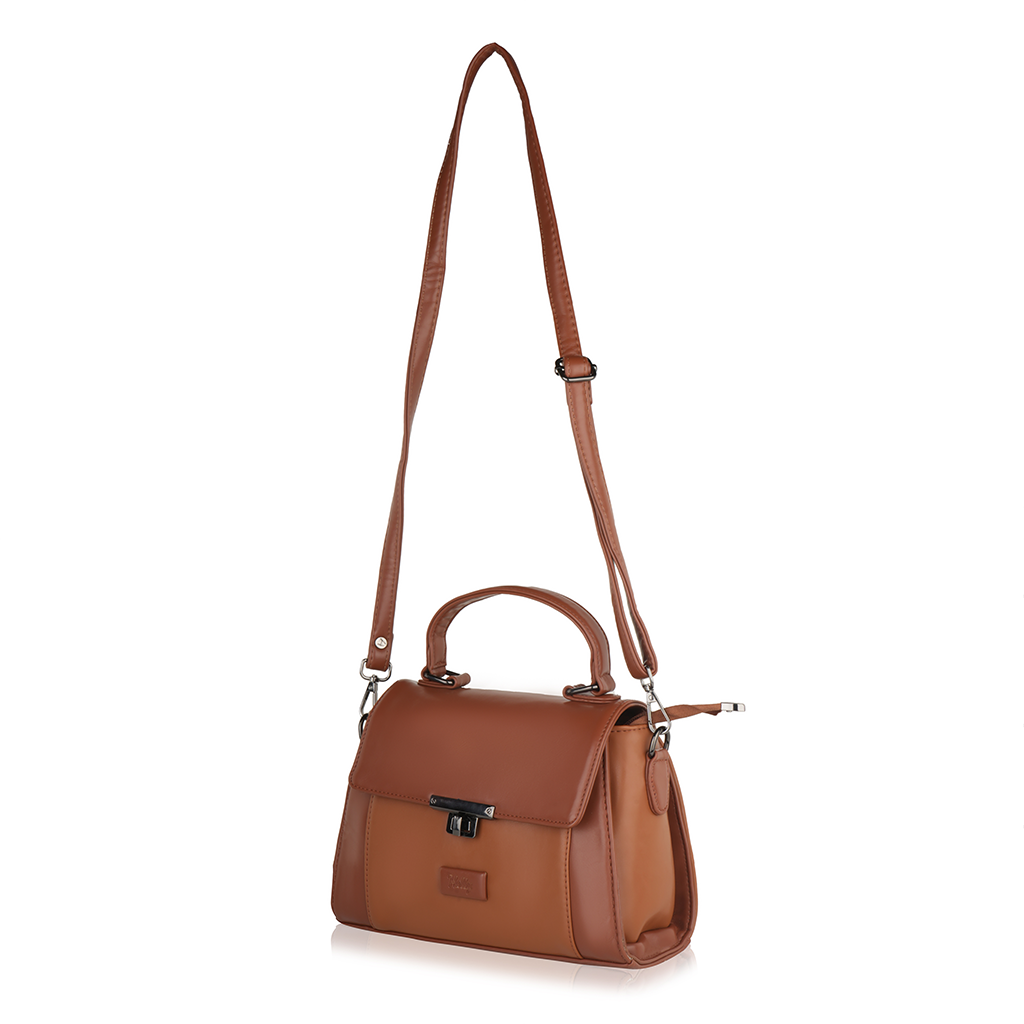 Audrey Turn-Lock Sling Handbag