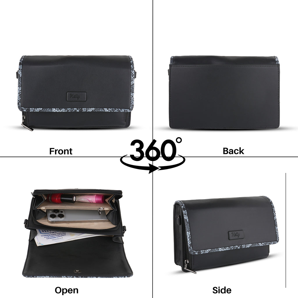 Chloe Triple Zip Sling Bag
