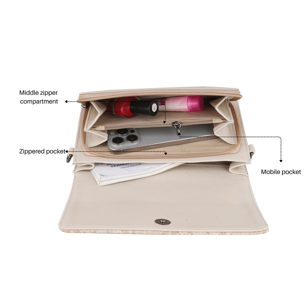 Chloe Triple Zip Sling Bag