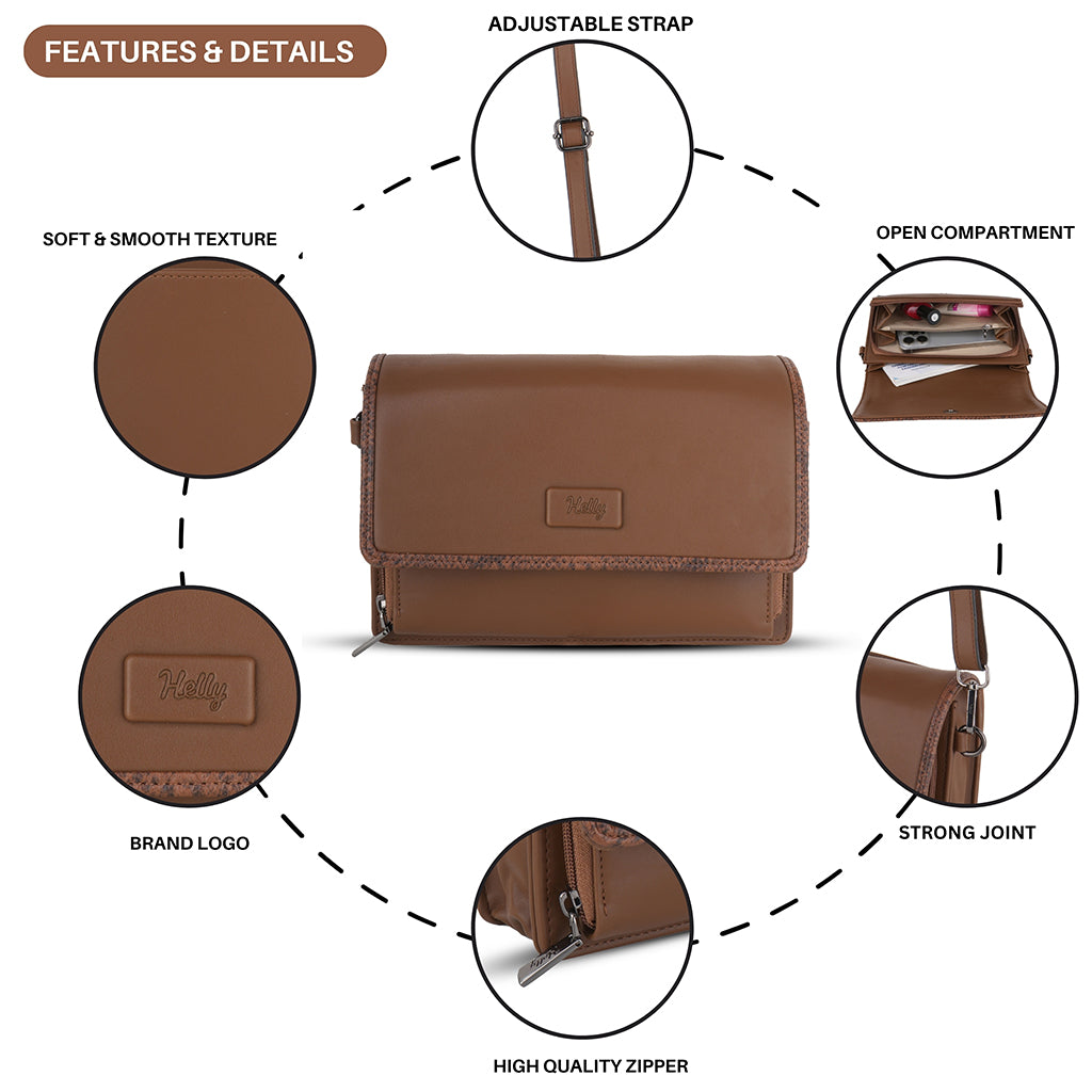 Chloe Triple Zip Sling Bag