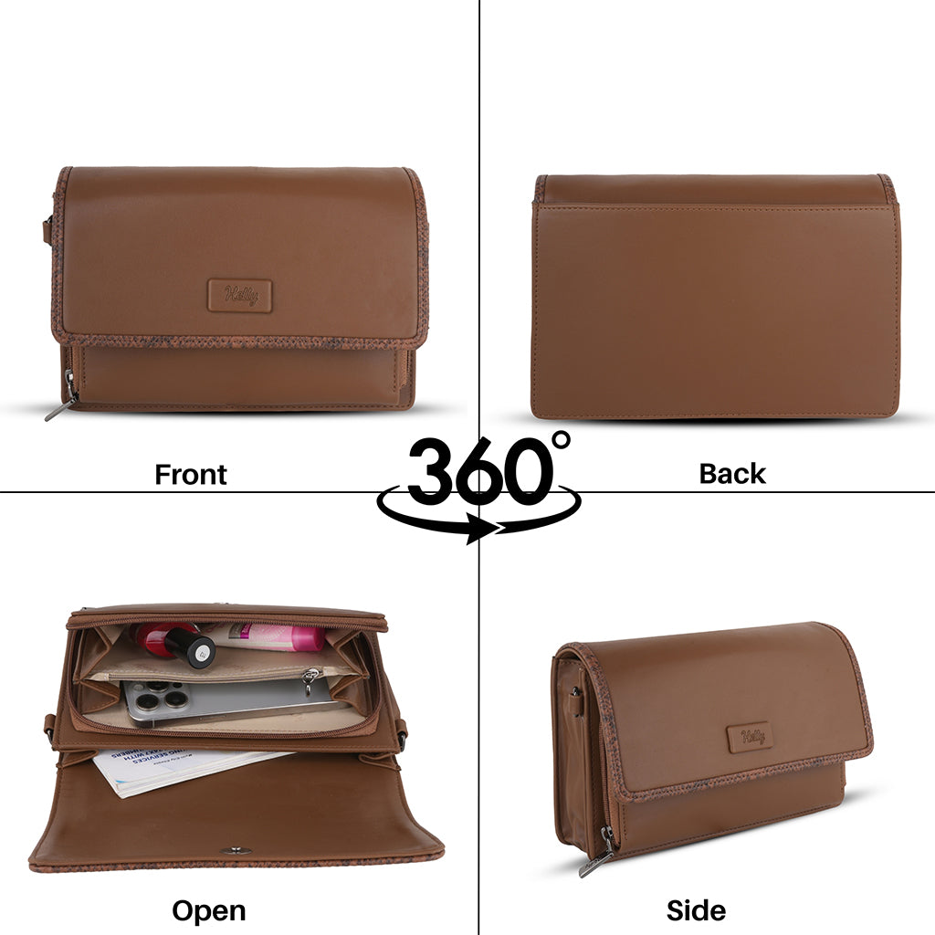 Chloe Triple Zip Sling Bag